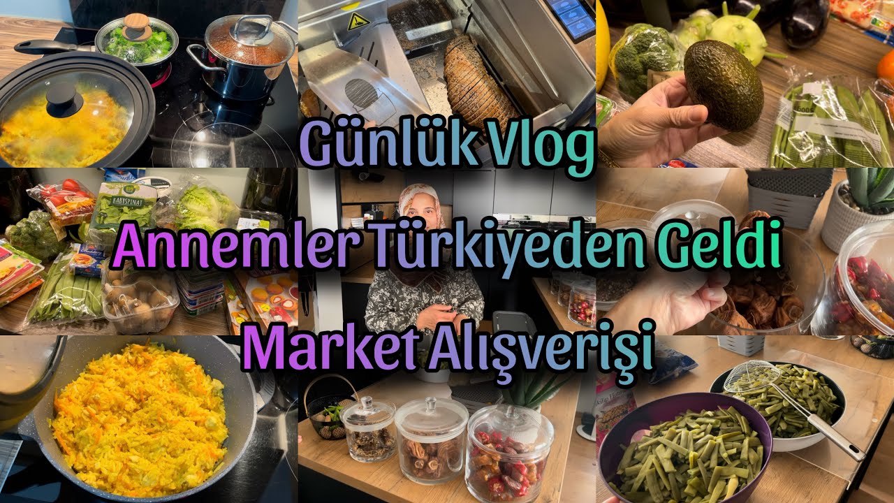 Annemler Türkiyeden Geldi | Türk Market Alışverişi | Neler Aldım? | Pratik Akşam Yemegi |GünlükRutin