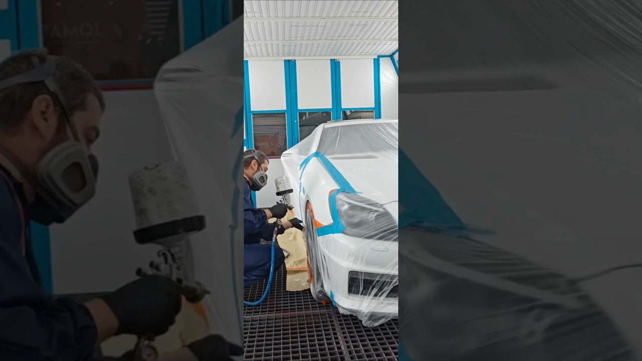 Painting a mercedes AMG wing blending 
