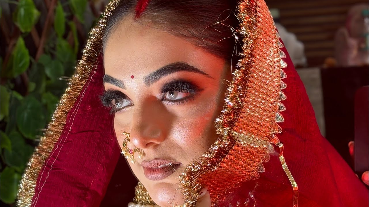 Royal Bridal Transformation 👰‍♀️ Step by Step Makeup Tutorial