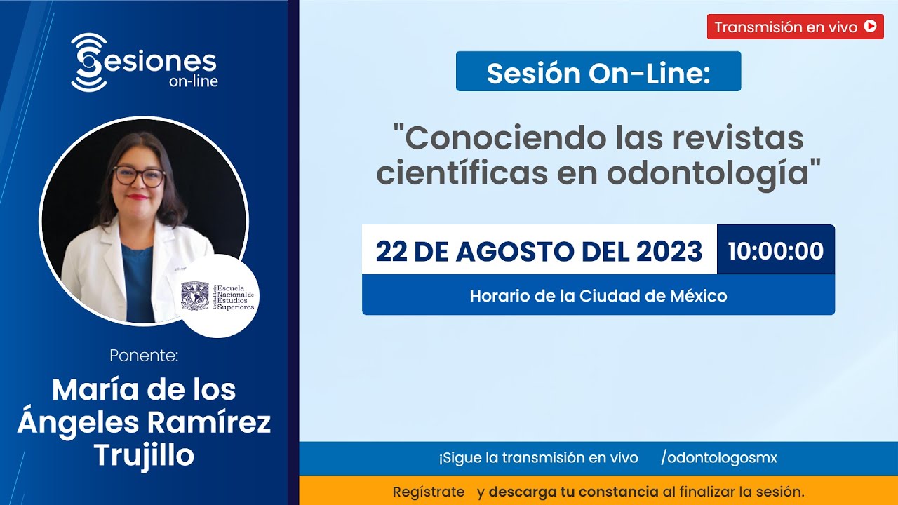 Sesión On-Line: "Conociendo las revistas científicas en odontología"