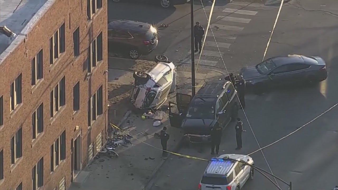 Man in custody after shots fired at police leads to chase, crash on South Side: CPD