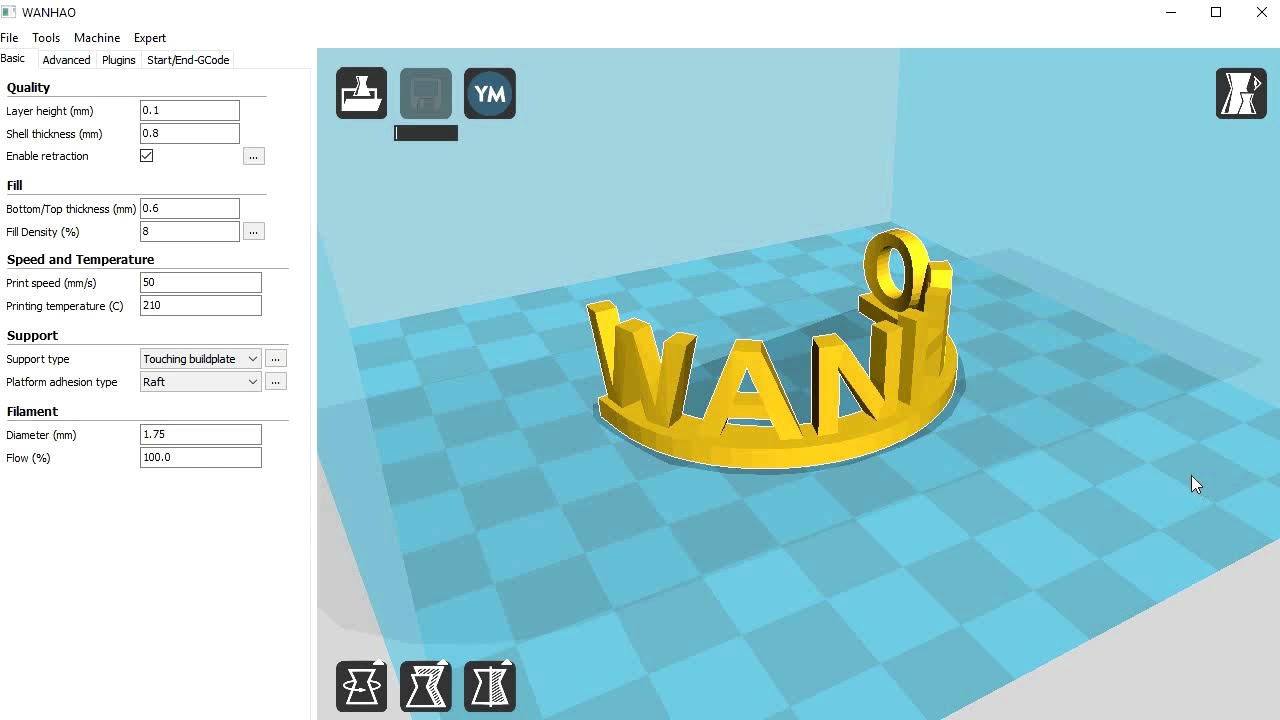 Installing and preparing Cura for your Wanhao D10 3D Printer