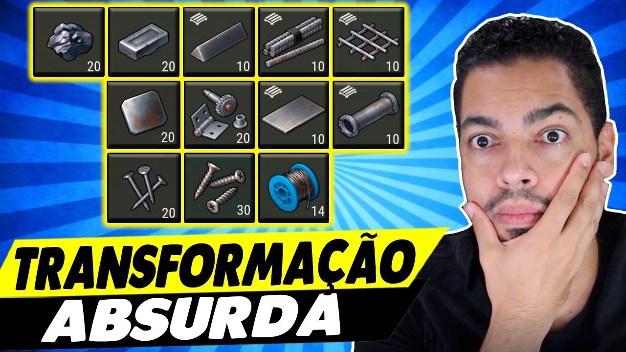 TRANSFORMA&Ccedil;&Atilde;O ABSURDA DE ITENS - Last Day On Earth