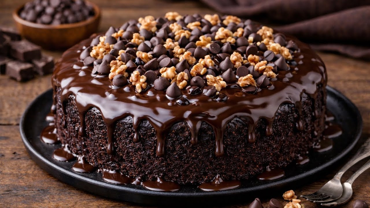 “How to Make a Delicious & Quick Moist Chocolate Cake – No Oven Needed! 🍫⏱️”