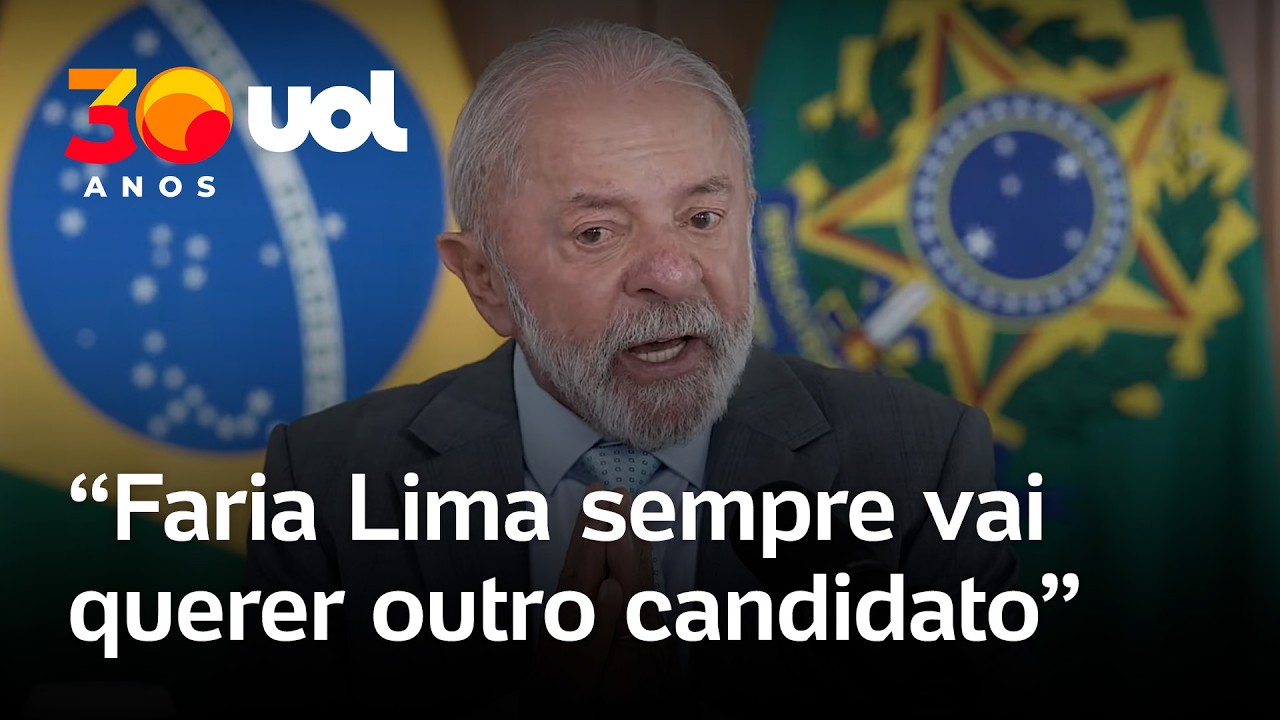Lula critica Faria Lima: 'Sempre v&atilde;o querer outro candidato e pol&iacute;tica para taxa de juros deles'