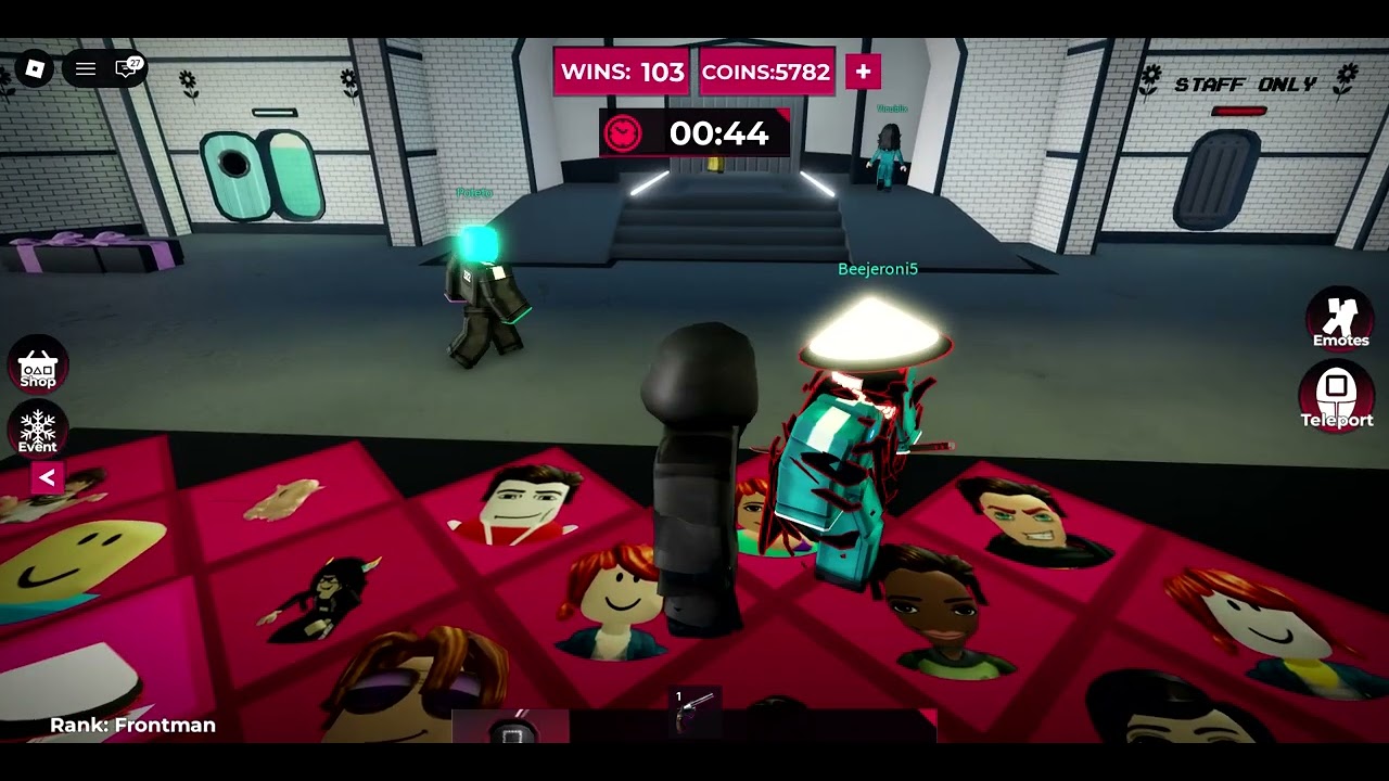 Playing squid games as frontman