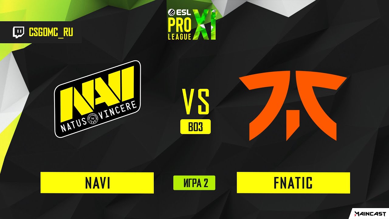 NAVI vs Fnatic [Map 2, Nuke]  BO3 | ESL PRO LEAGUE SEASON 11