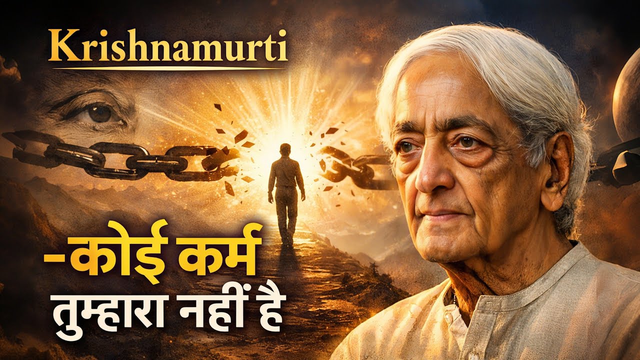 Krishnamurti | कोई कर्म तुम्हारा नहीं है | कर्म बंधन से मुक्ति का सत्य