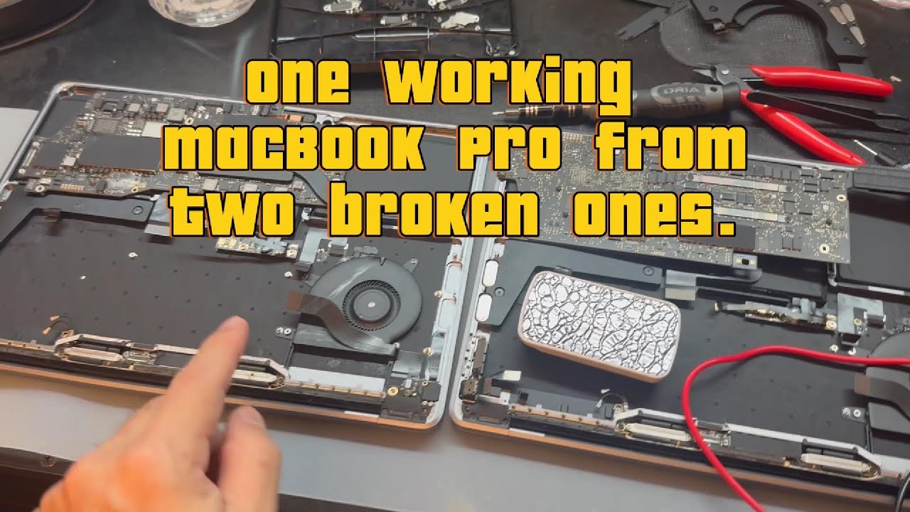 I bought 2 broken macBook Pros to make one.