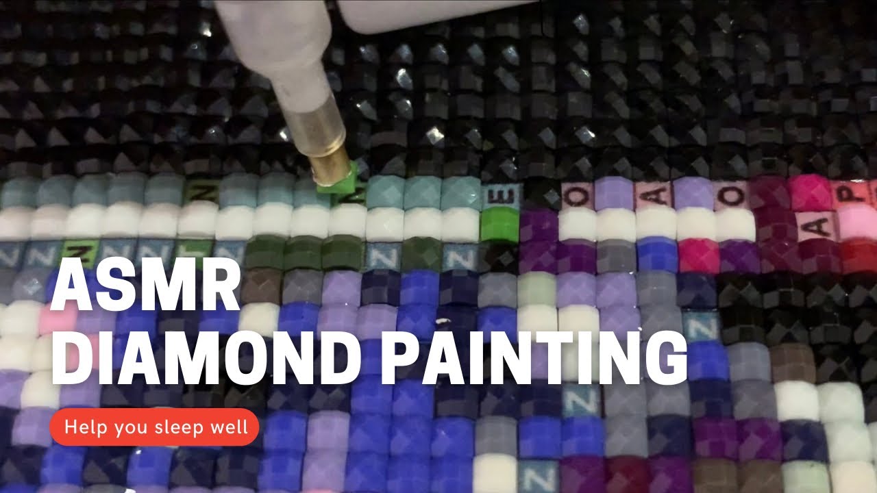 99.9% of you will SLEEP ASMR Diamond Painting - sticky glue Part15