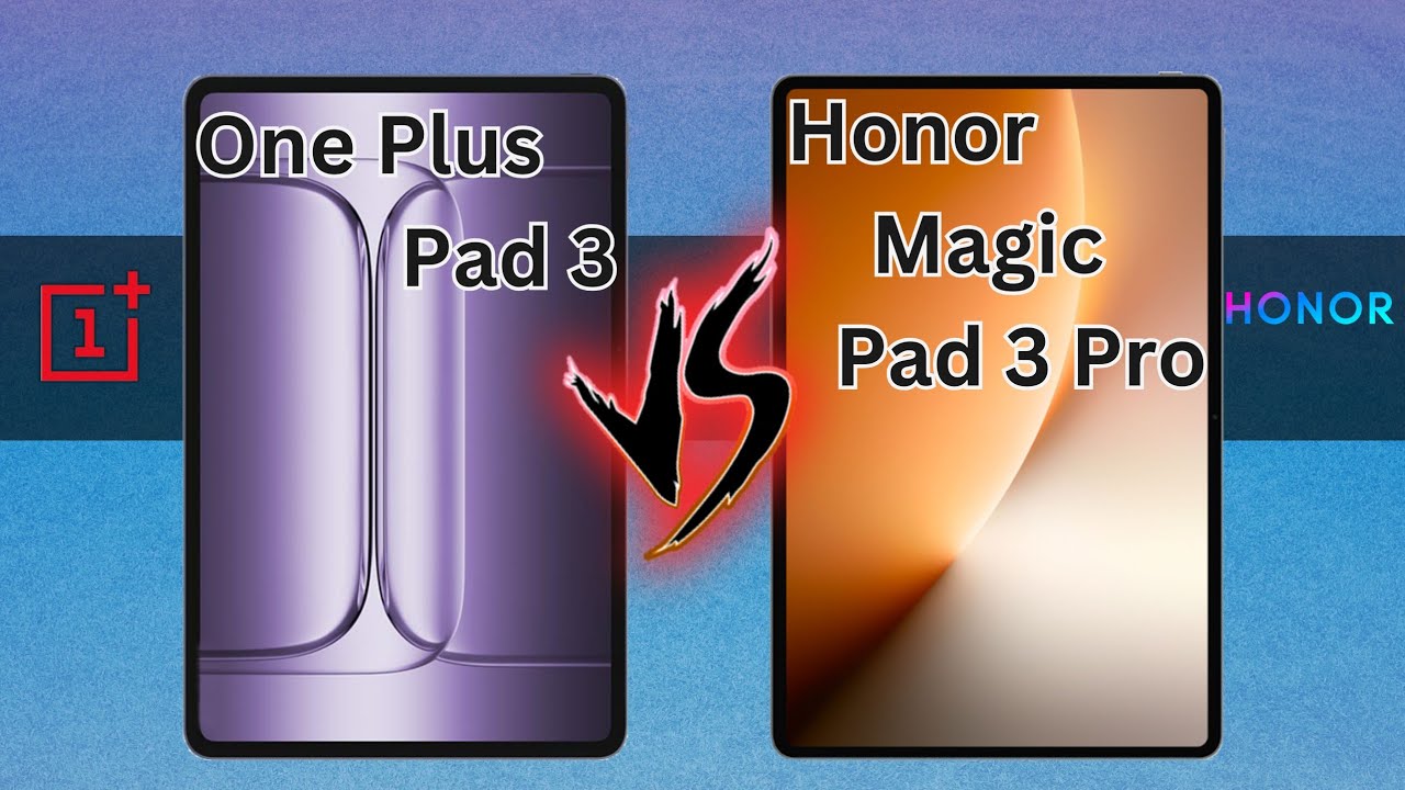 OnePlus Pad 3 против Honor Magic Pad 3 Pro