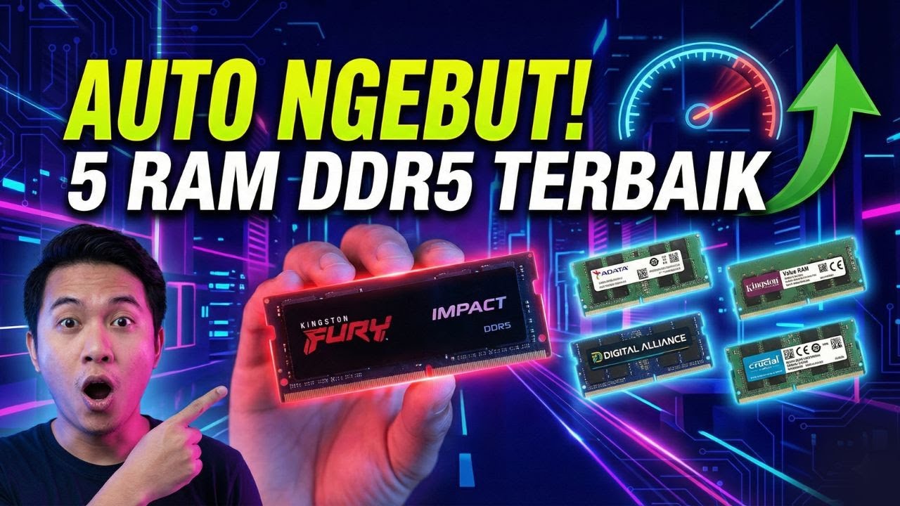 5 Rekomendasi RAM LAPTOP DDR5 16GB 5600MHz Paling Worth It (Mulai 1 Jutaan)
