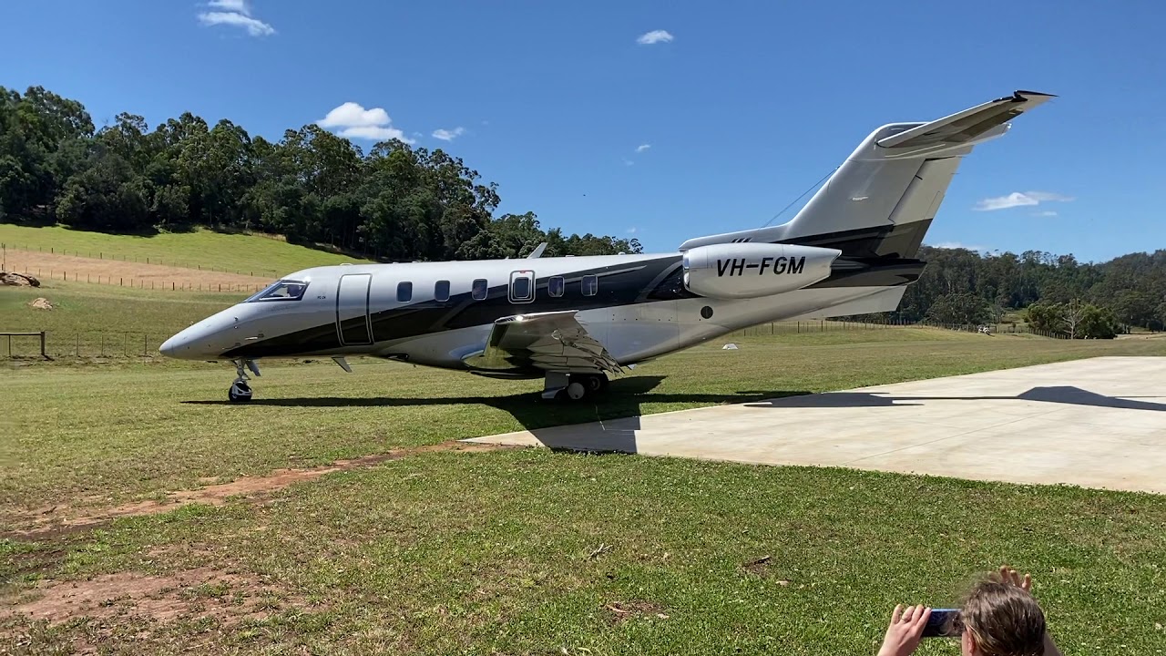 Pilatus PC24 Visit to The Vale Tasmania 26 Jan 2021