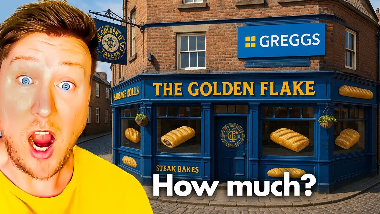 I visit the first ever GREGGS PUB! SHOCKING prices!