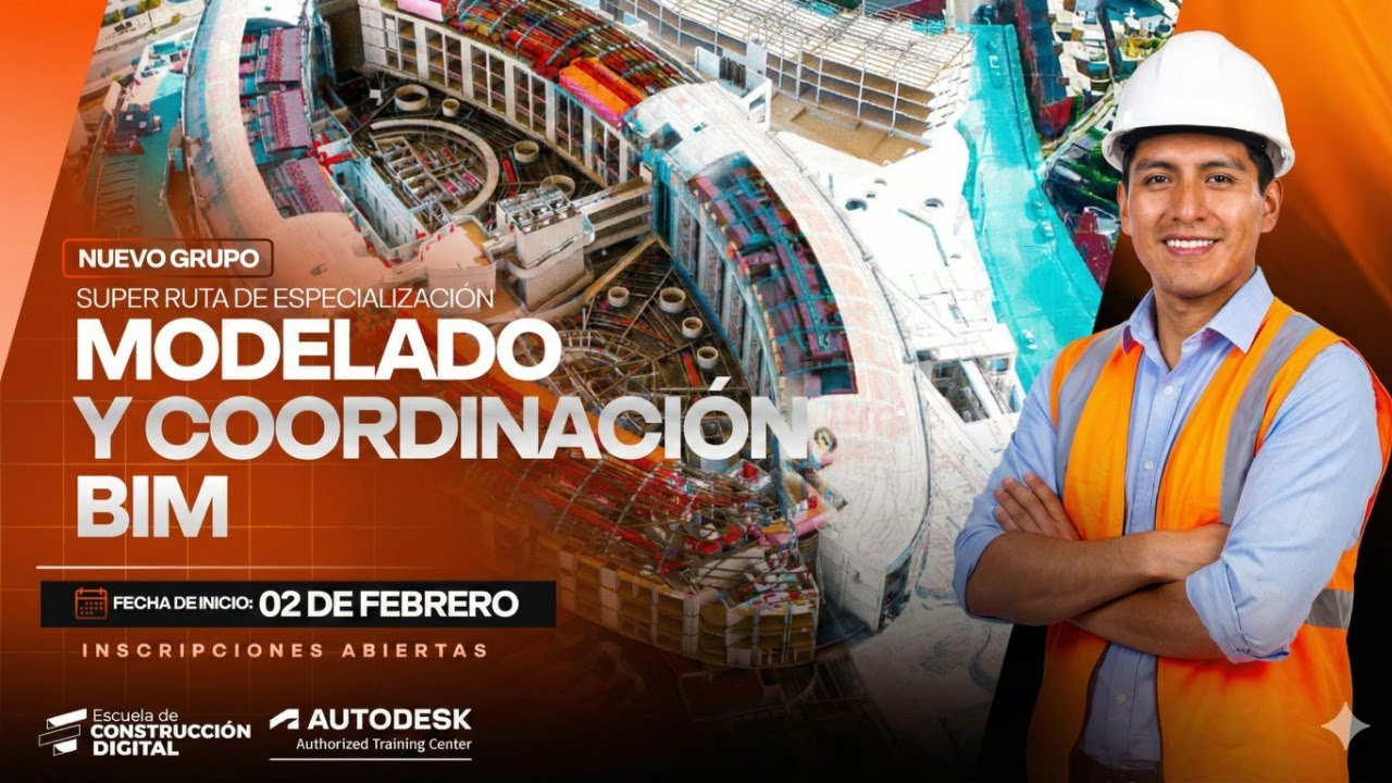 Modelado🚧 y coordinación BIM | Sorteo de Beca🎡 y medias becas