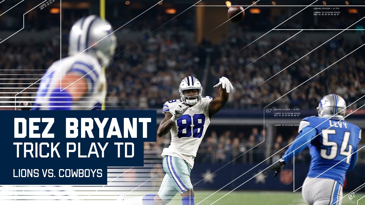 Dez Bryant Throws TD to Witten!  | 🚨Trick Play Alert🚨  | Lions vs. Cowboys | NFL Week 16 Highlights