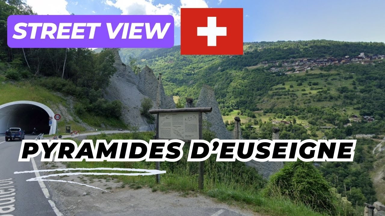 Pyramides d’Euseigne in Hérémence, Switzerland on Google Street View