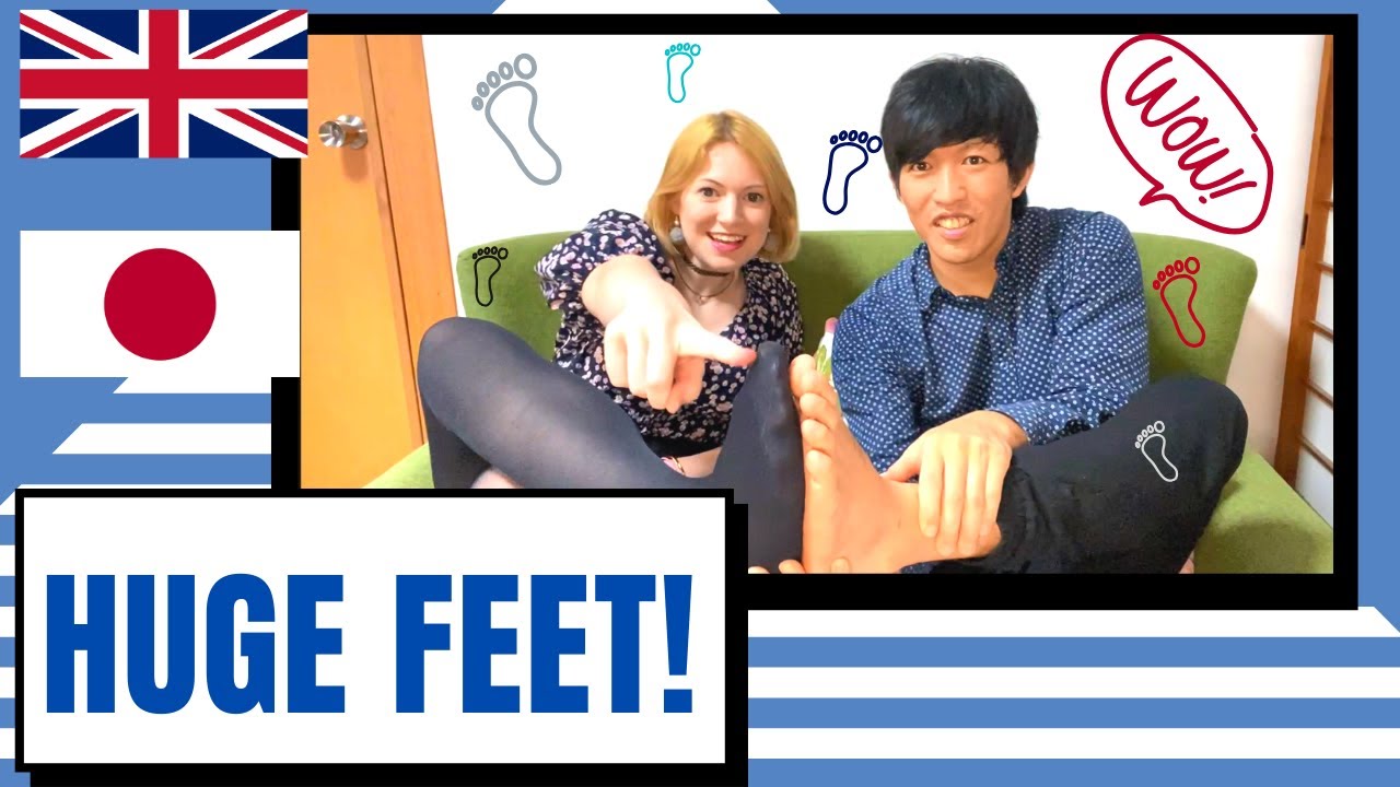 28cmの巨大な足をもつ外国人(イギリス人)彼女が日本で感じること 日本人の反応は!? 日本では靴が買えない!? スリッパが入らない!?｜国際カップル｜AMWF