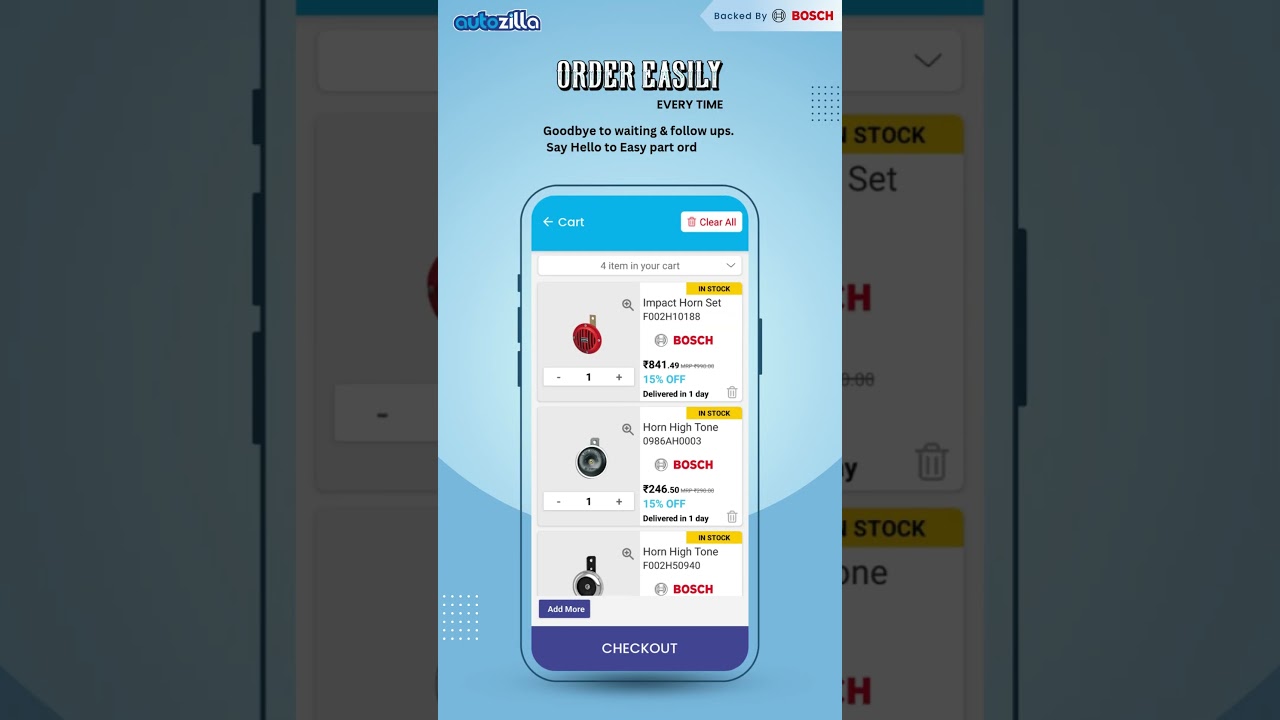 Download Autozilla App and discover how easy car spare parts shopping can be!