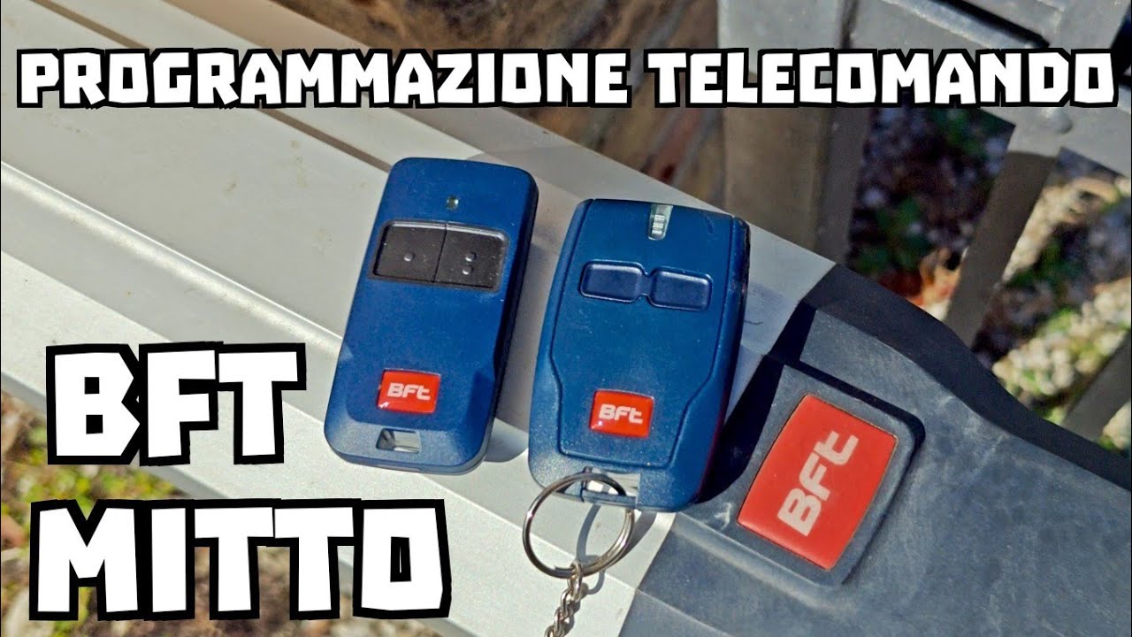 [Tutorial] Programmazione telecomando BFT Mitto 2 tasti (vecchio e nuovo modello)