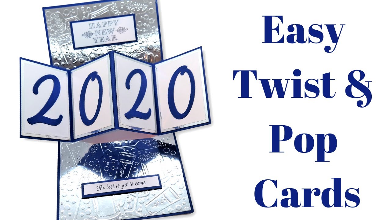 Easy Twist & Pop Cards | Perfect New Years Card! 🎉