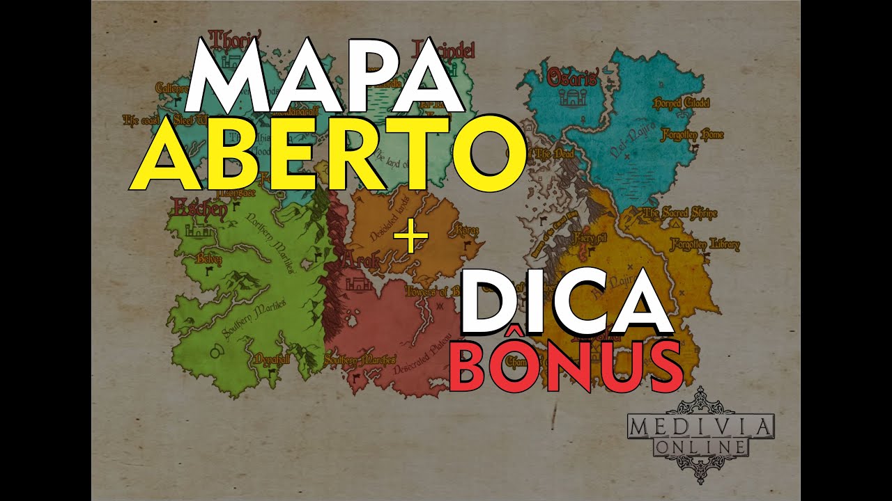 MEDIVIA ONLINE - DICA DE MAPA