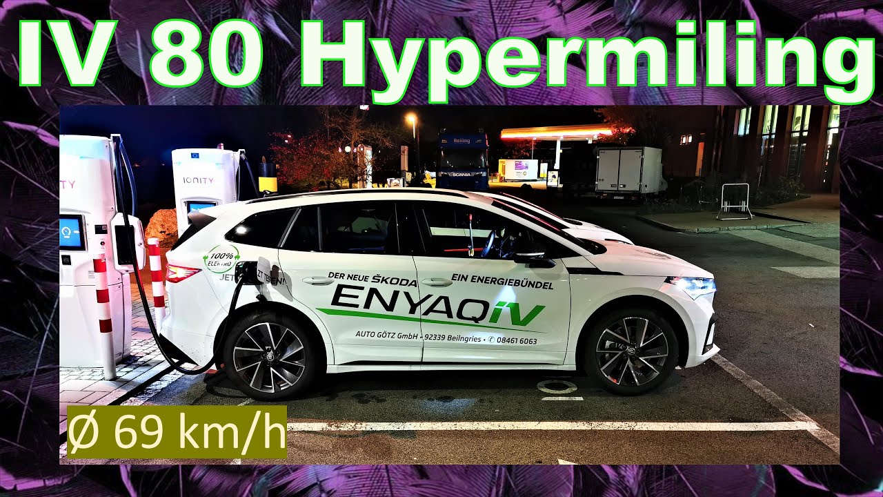 SKODA ENYAQ IV 80 - was geht mit 80 km/h in Sachen Reichweite?
