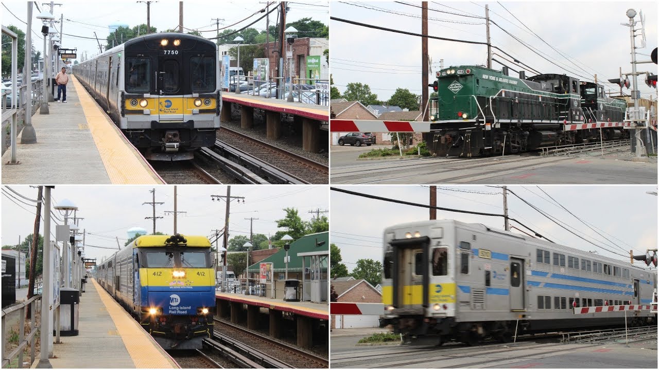 Long Island Railroad Trains at New Hyde Park, NY Part 1 7/10/19