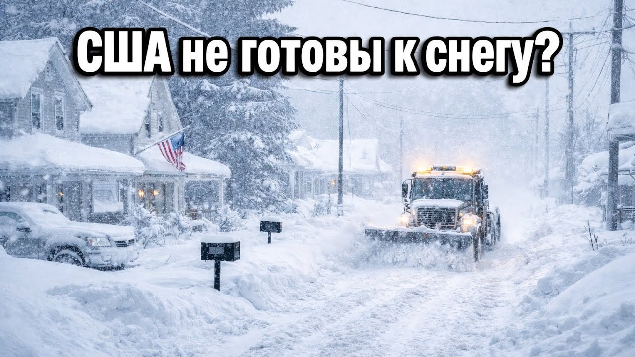 Коллапс в Америке, снег и нет продуктов!!!