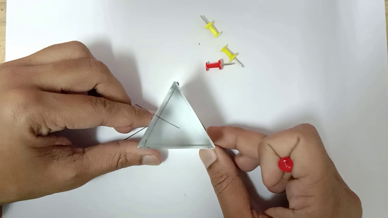 Experiment to find Angle of deviation of Prism (HINDI VERSION) : std 10 board practical