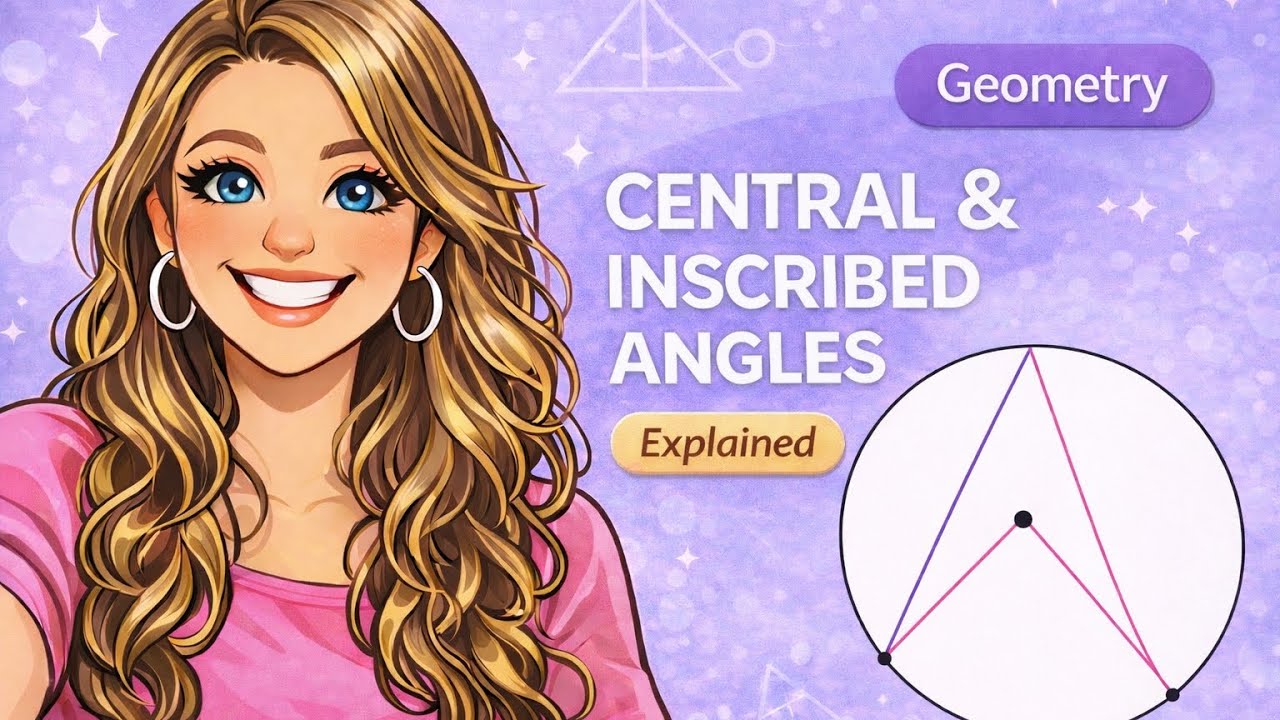 Central vs Inscribed Angles Explained (Geometry Step-by-Step) – Part 1