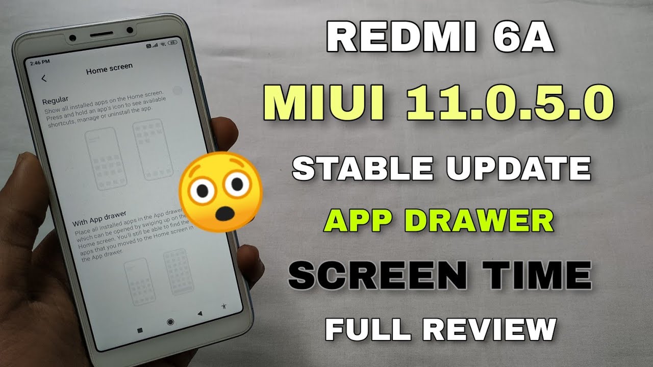 Full Review - REDMI 6A Miui 11.0.5.0 Stable Update | New Features & Fixs Bug