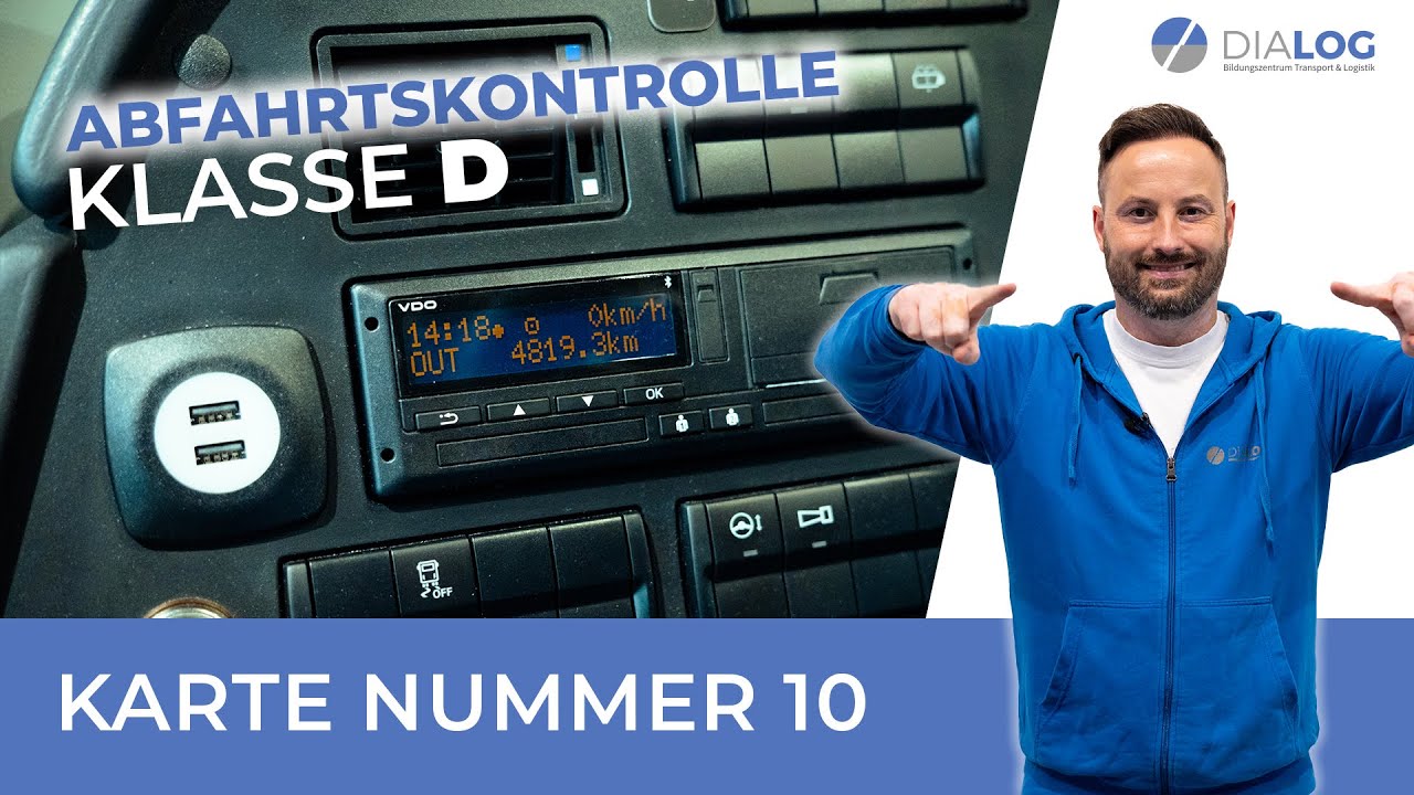 Abfahrtskontrolle Karte 10 erklärt (Bus/Klasse D) | DIALOG BZ