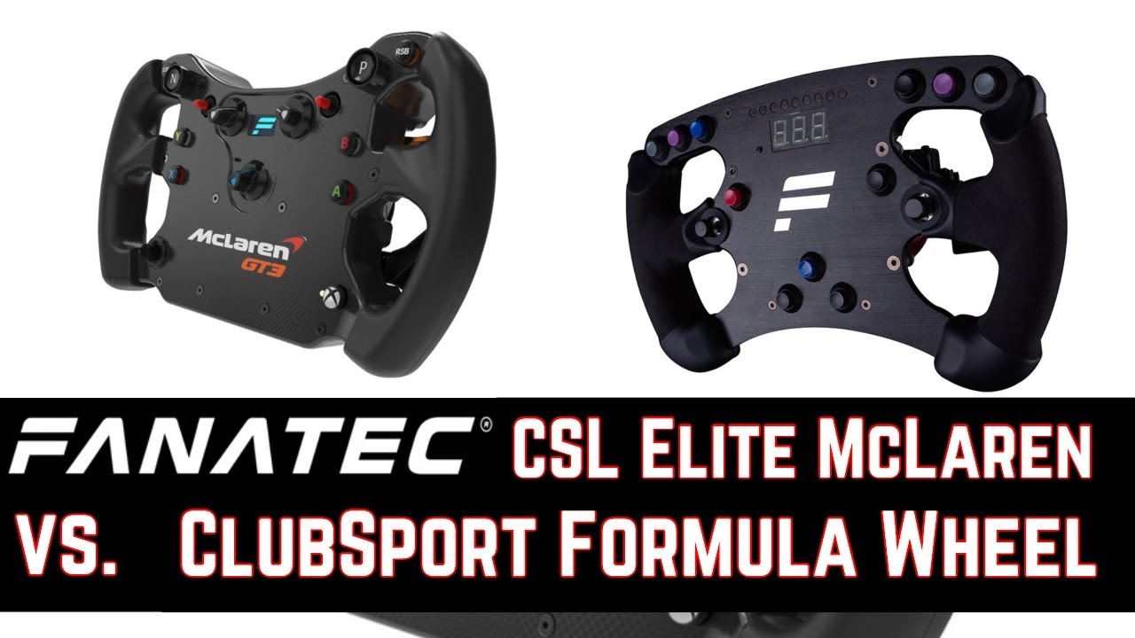 Fanatec McLaren GT3 vs. ClubSport Formula Wheel + Fanatec Quick Release im Test
