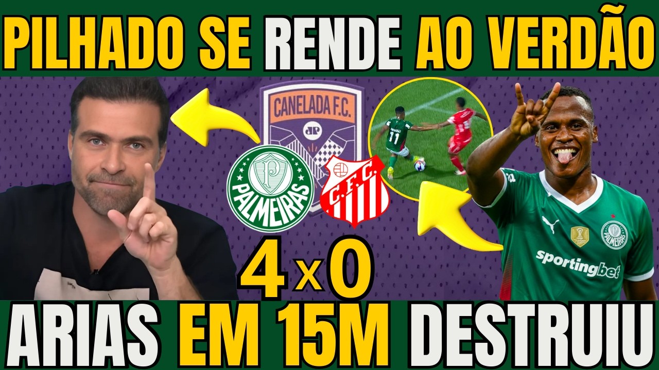 CANELADA! PILHADO SE RENDENDO AO VERDÃO E A ESTREIA ARIAS QUE ENTORTOU O ZAGUEIRO NOTICIAS DO VERDÃO