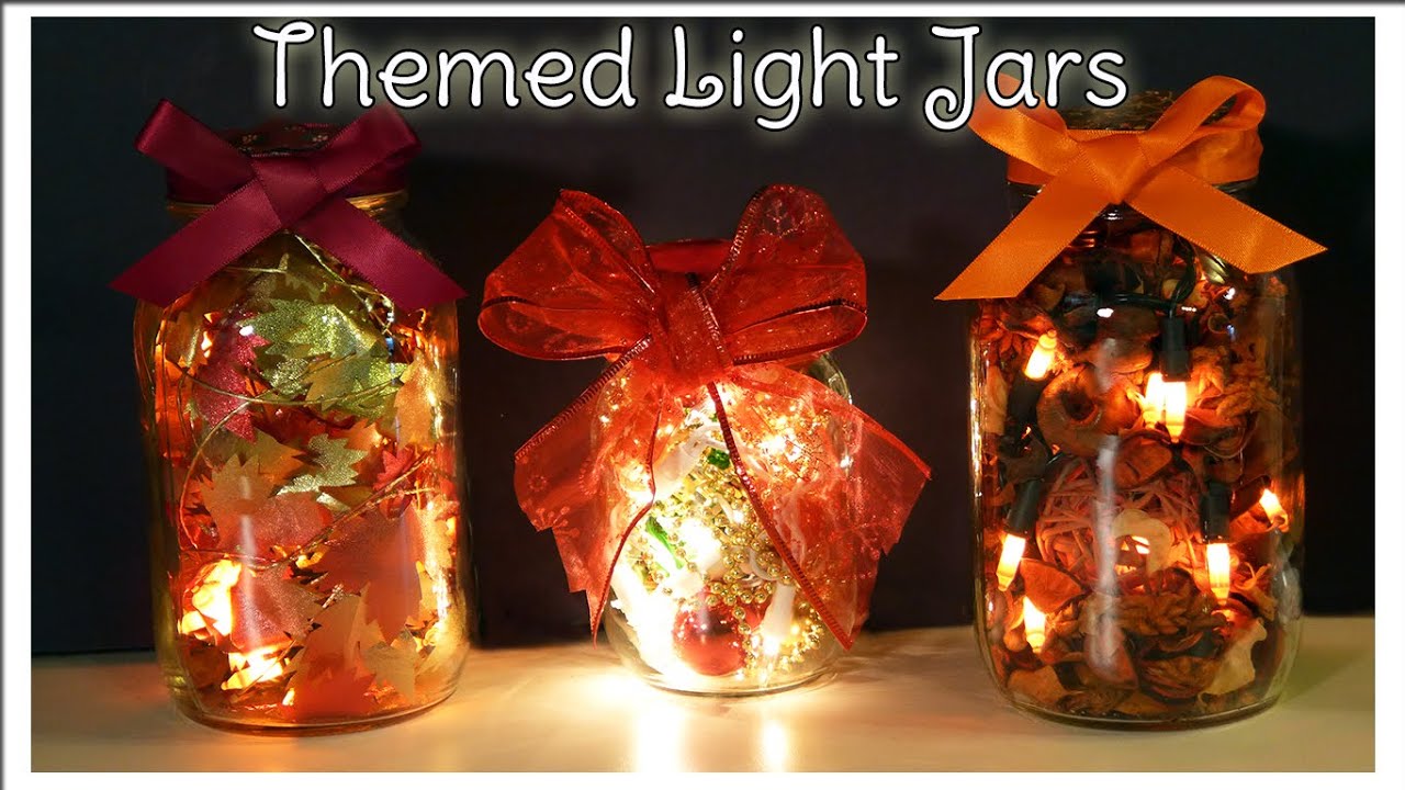Holiday Light Jars