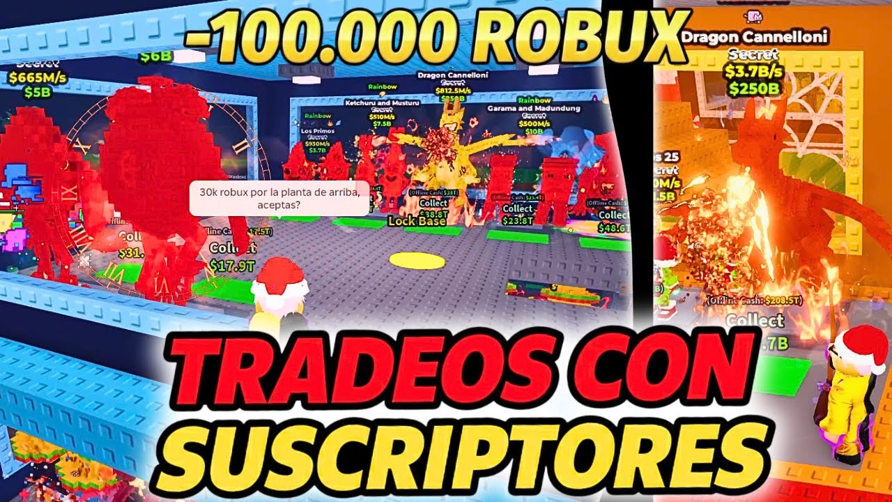 GAST&Eacute; +100 000 ROBUX EN LOS MEJORES TRADES CON SUSCRIPTORES 😱