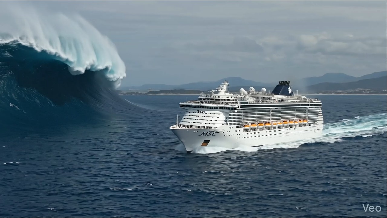 Hyper-Realistic AI: MSC Splendida Tsunami Impact Analysis ( AI)