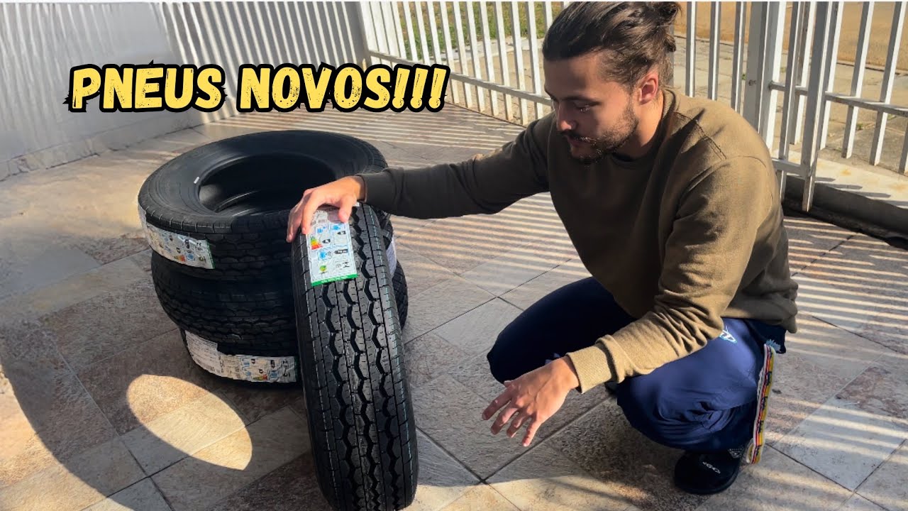 Trocamos os PNEUS da KOMBI -  MARCA TRIANGLE 185R14 8 lonas