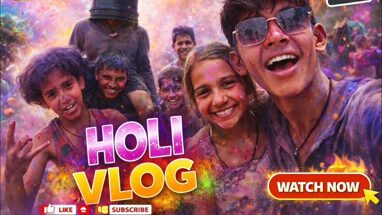 🎨 Holi Special Vlog 2026 | Holika Dahan + Rangon Ki Masti 🌈#shorts #viralshorts #uploadshorts 