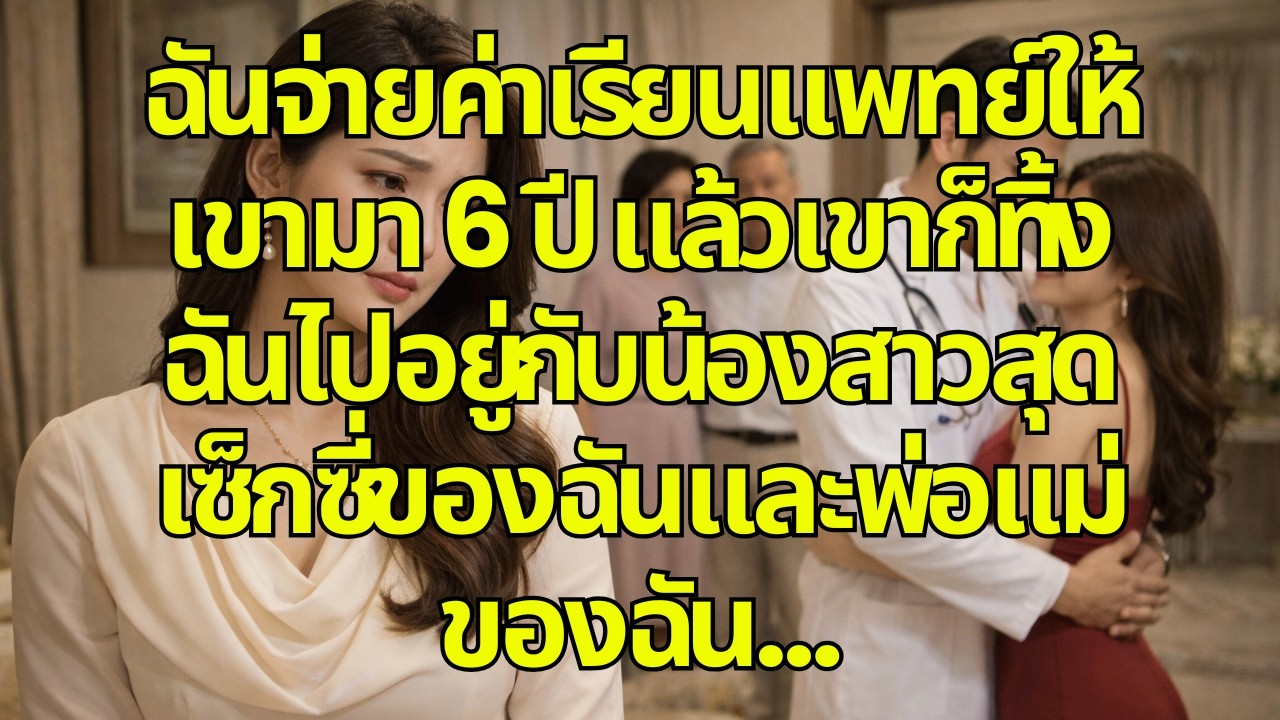 ฉันจ่ายค่าเรียนแพทย์ให้เขามา 6 ปี แล้วเขาก็ทิ้งฉันไปอยู่กับน้องสาวสุดเซ็กซี่ของฉันและพ่อแม่ของฉัน…