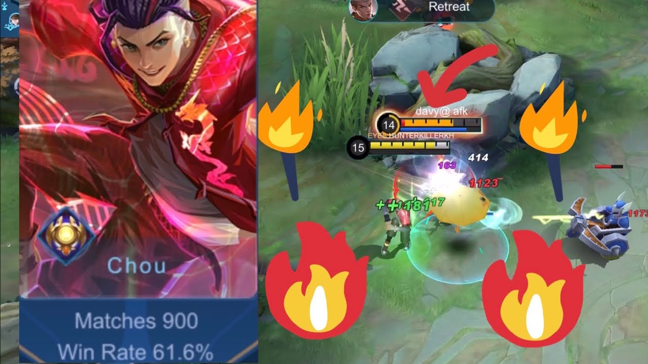 Hunter + Chou + 900 match = super bug damage!?!?!