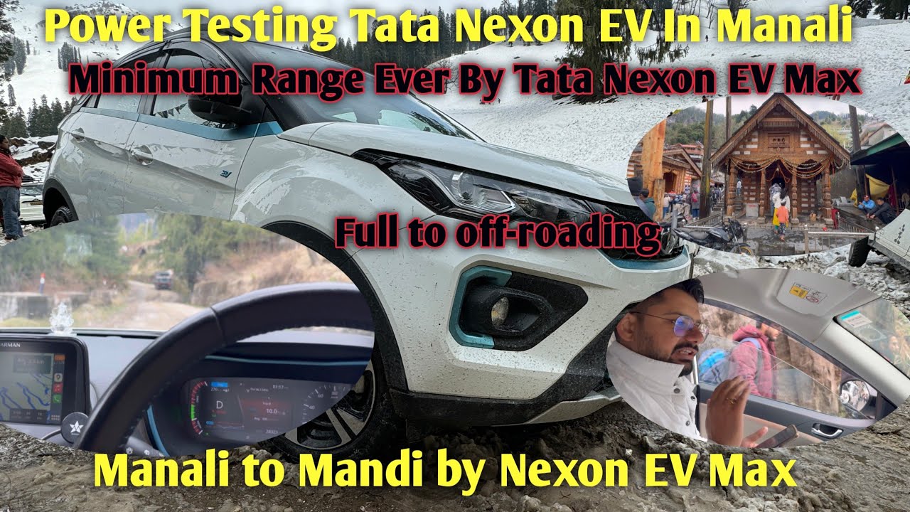 Nexon EV की असली वाली power Testing in Humpta Pass Manali | Tata Nexon EV in Manali #manali #nexonev