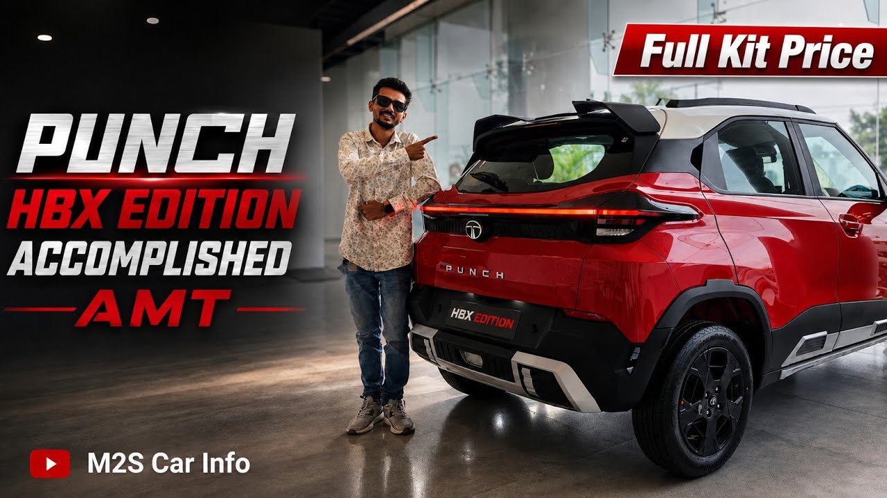 New Tata Punch HBX Edition🔥!! Accomplished AMT | Bengal Rouge | All Accessories | On Road Price M2S