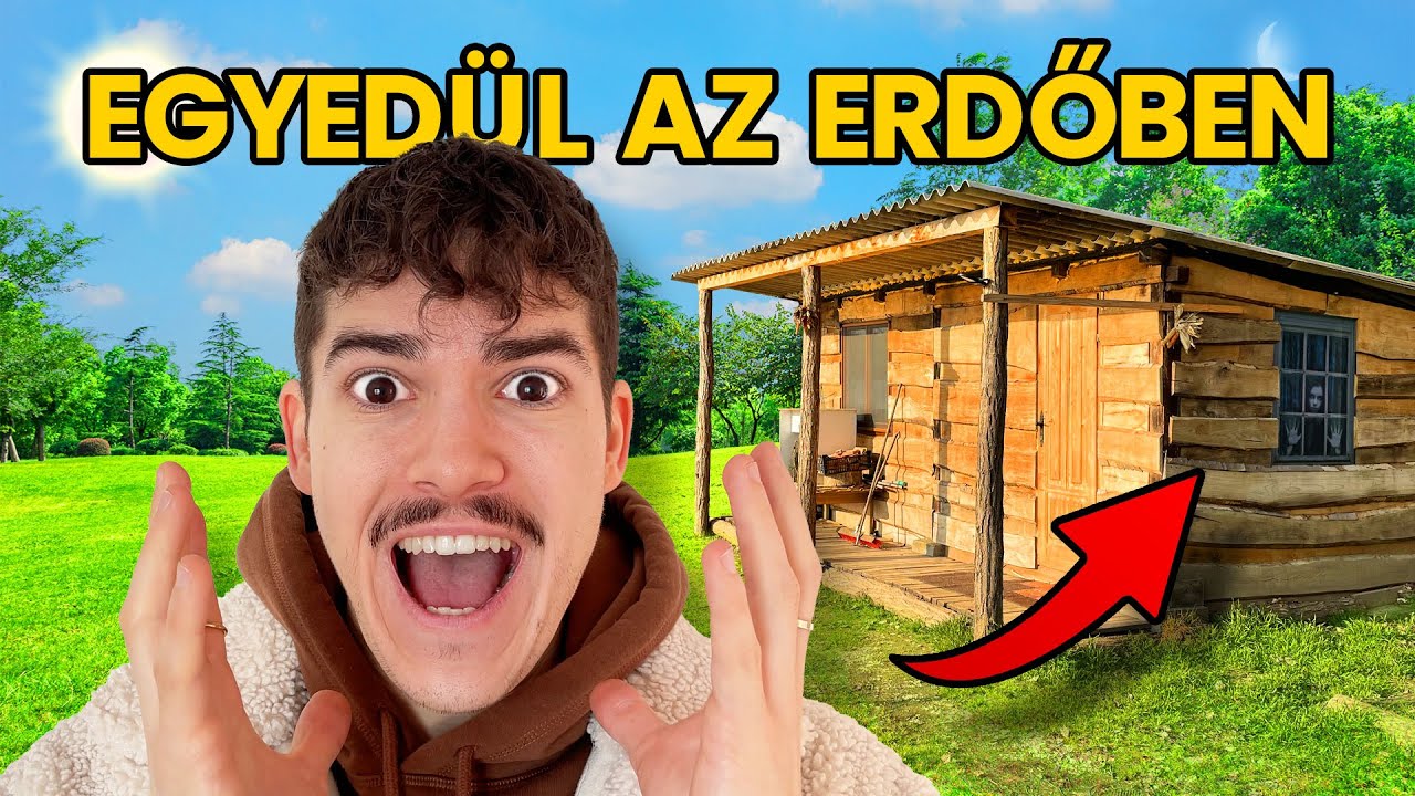 24 ÓRÁT EGY ERDEI FAHÁZBAN TÖLTÖTTEM  😱🏡│RETTEGÉS