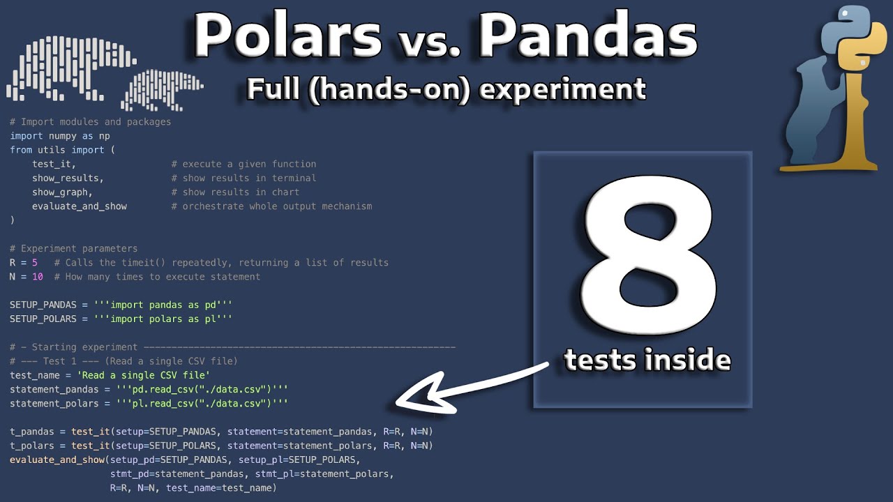 Polars vs Pandas | detailed test with explained results
