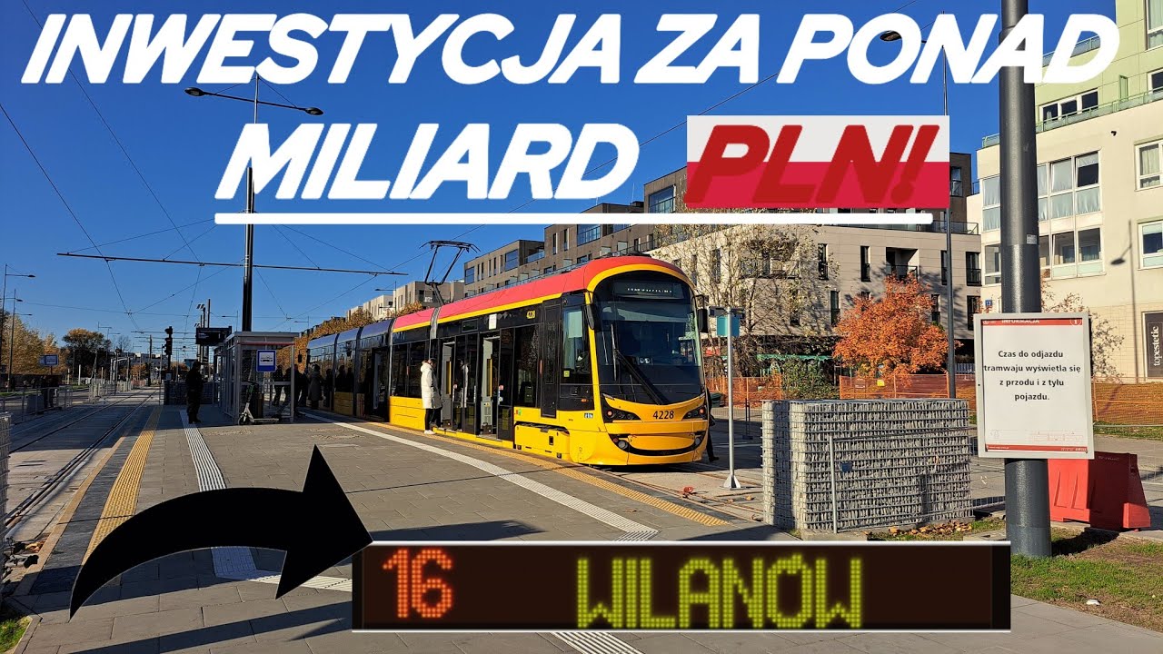 NOWA TRASA TRAMWAJOWA W WARSZAWIE - TRAMWAJ NA WILANÓW! #warszawa #tramwaj #polska #tram #Wilanów