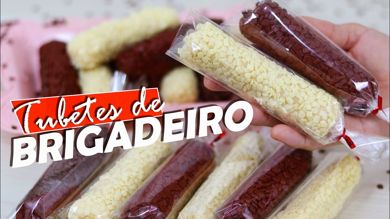 TENDÊNCIA DE SABOR E DE VENDAS - TUBETE DE BRIGADEIRO RECHEADO NO SAQUINHO - FÁCIL E IRRESISTÍVEIS
