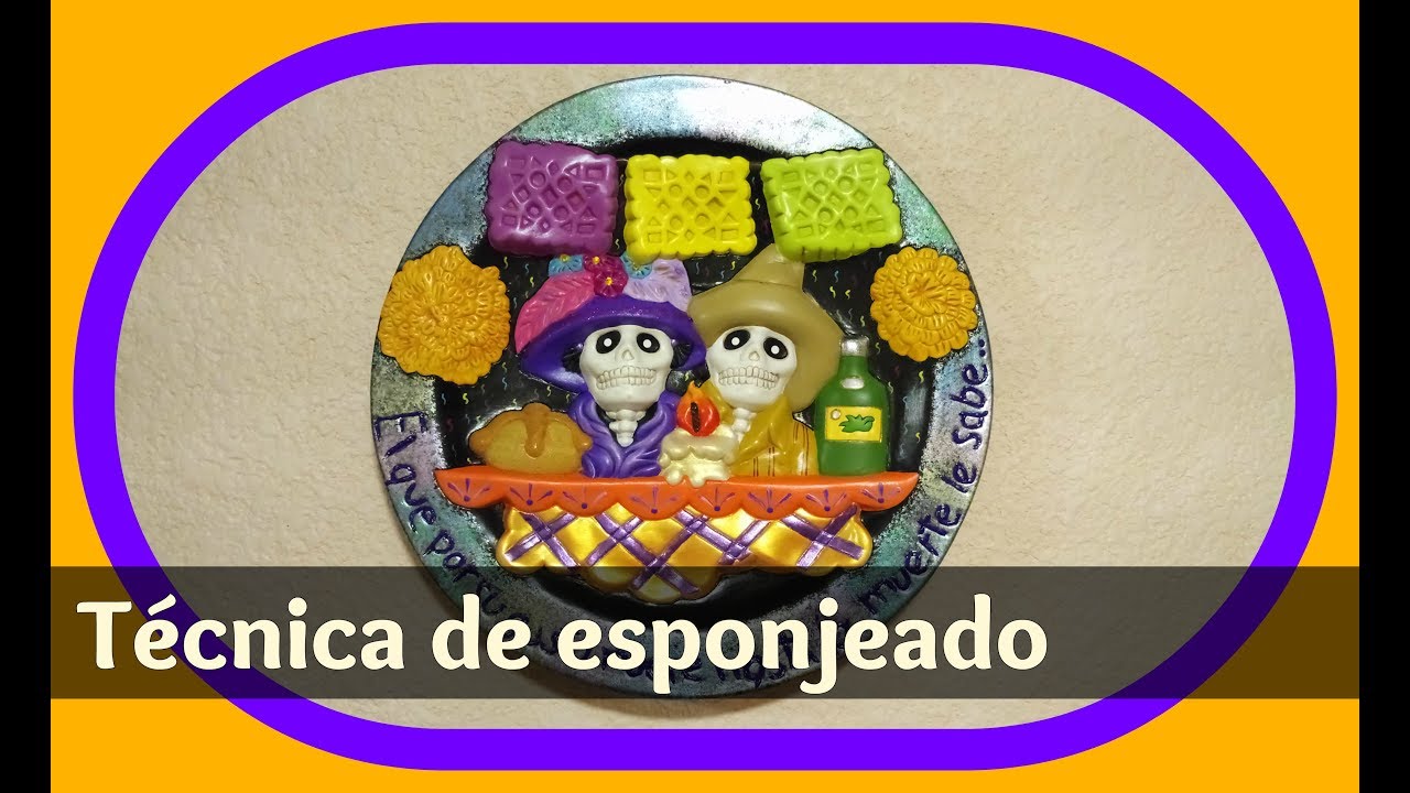 Pinta cerámica: Platón con ofrenda | Especial Día de Muertos