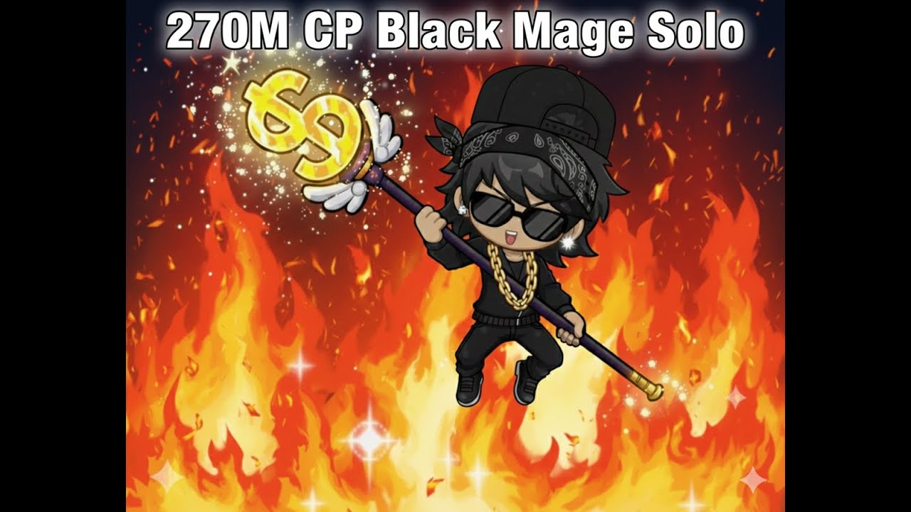 Maplestory Hero Black Mage Solo. 270M CP Hero